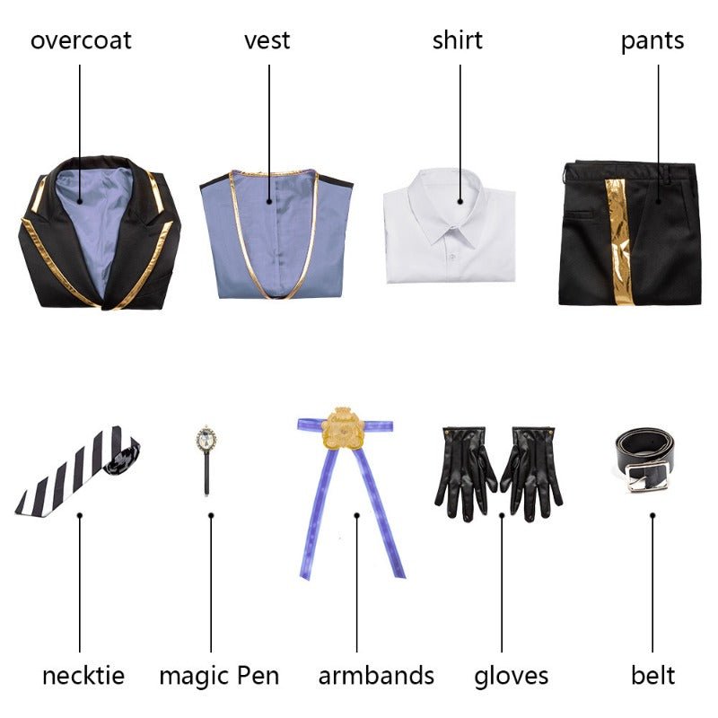 Costume Cosplay Twisted Wonderland Azul Floyd Jade Complet pour Halloween