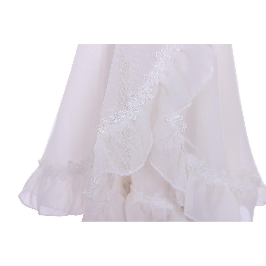 Blouse Lolita Sans Bretelles en Chiffon avec Manches Trompette pour Femmes et Filles