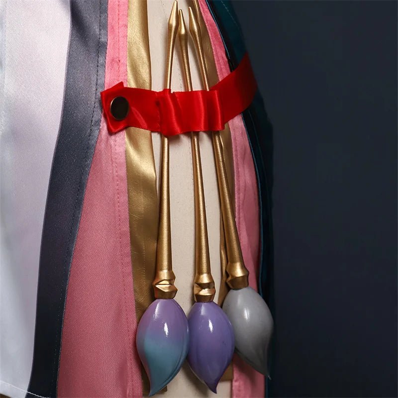 Costume Cosplay Zhezhi Pinceau Enchanté de Wuthering Waves pour Femmes - Tenue de Fête d'Halloween