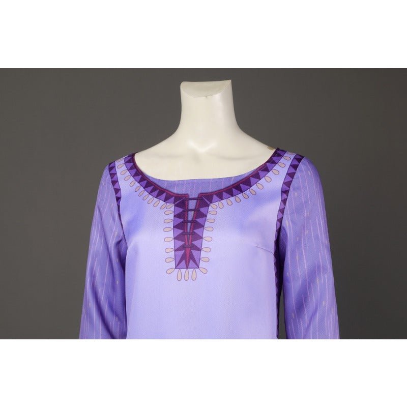 Costume Cosplay Asha Princesse Violette pour Adultes - Inspiré du Film Wish