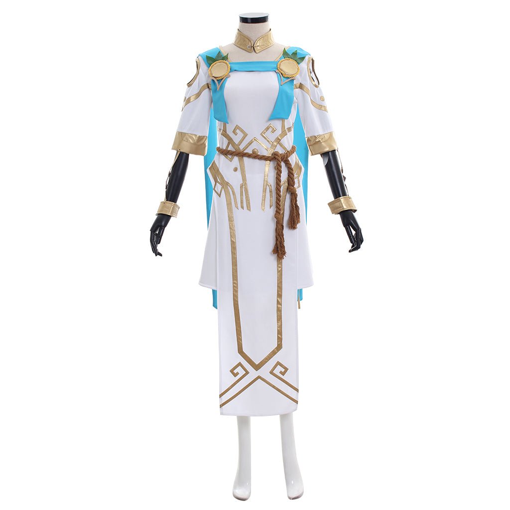 Costume Cosplay Overwatch Mercy Angela Ziegler Skin Jeux d'Été Ensemble Complet