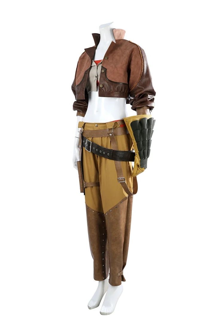 Costume Cosplay Game Gemma Wilds Femme - Veste Crop Top & Pantalon - Ensemble Complet Déguisement Chasseur Halloween