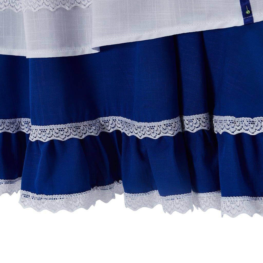 Costume Cosplay Princesse Belle - Robe Villageoise pour Femmes Robe de Servante Bleue