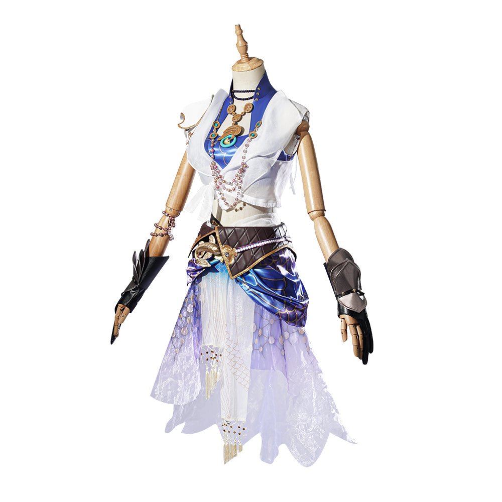 Costume Cosplay Valda Cui NARAKA: Bladepoint pour Femme - Ensemble Complet Jupe
