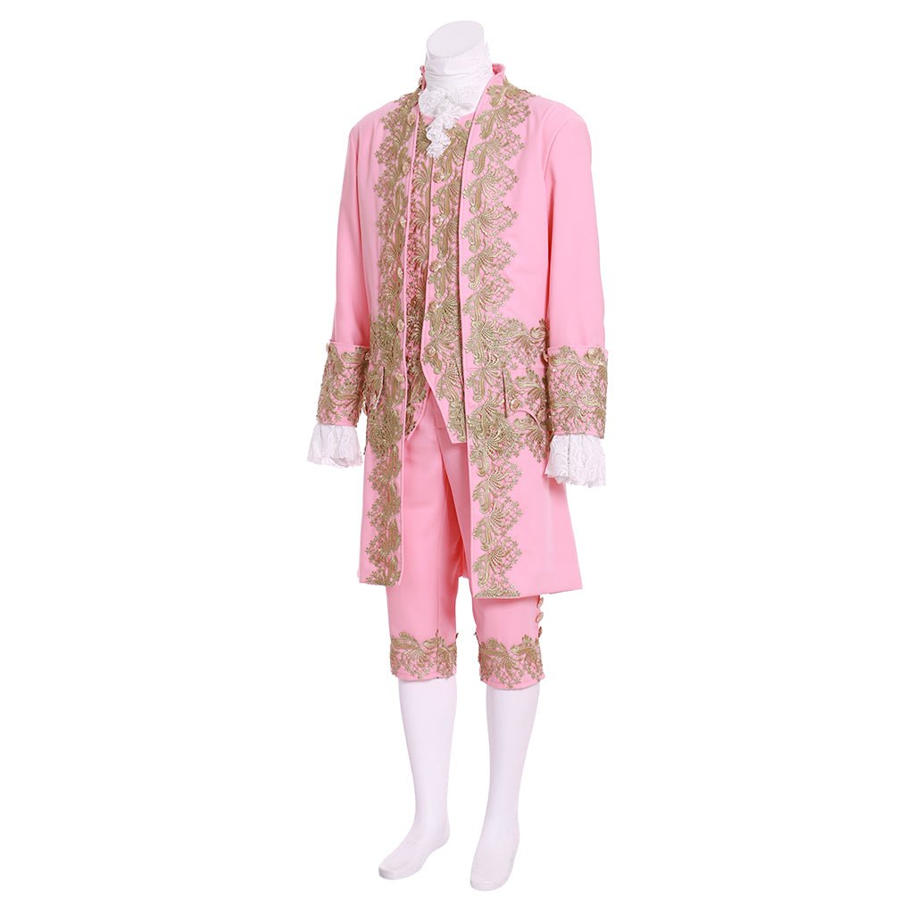 Costume Homme Rococo 18ème Siècle - Rose Cour Régence L'AniMirage