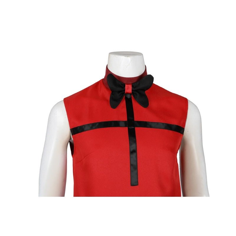 Costume Homme Anime Veston Rouge et Pantalon Noir pour Halloween et Cosplay