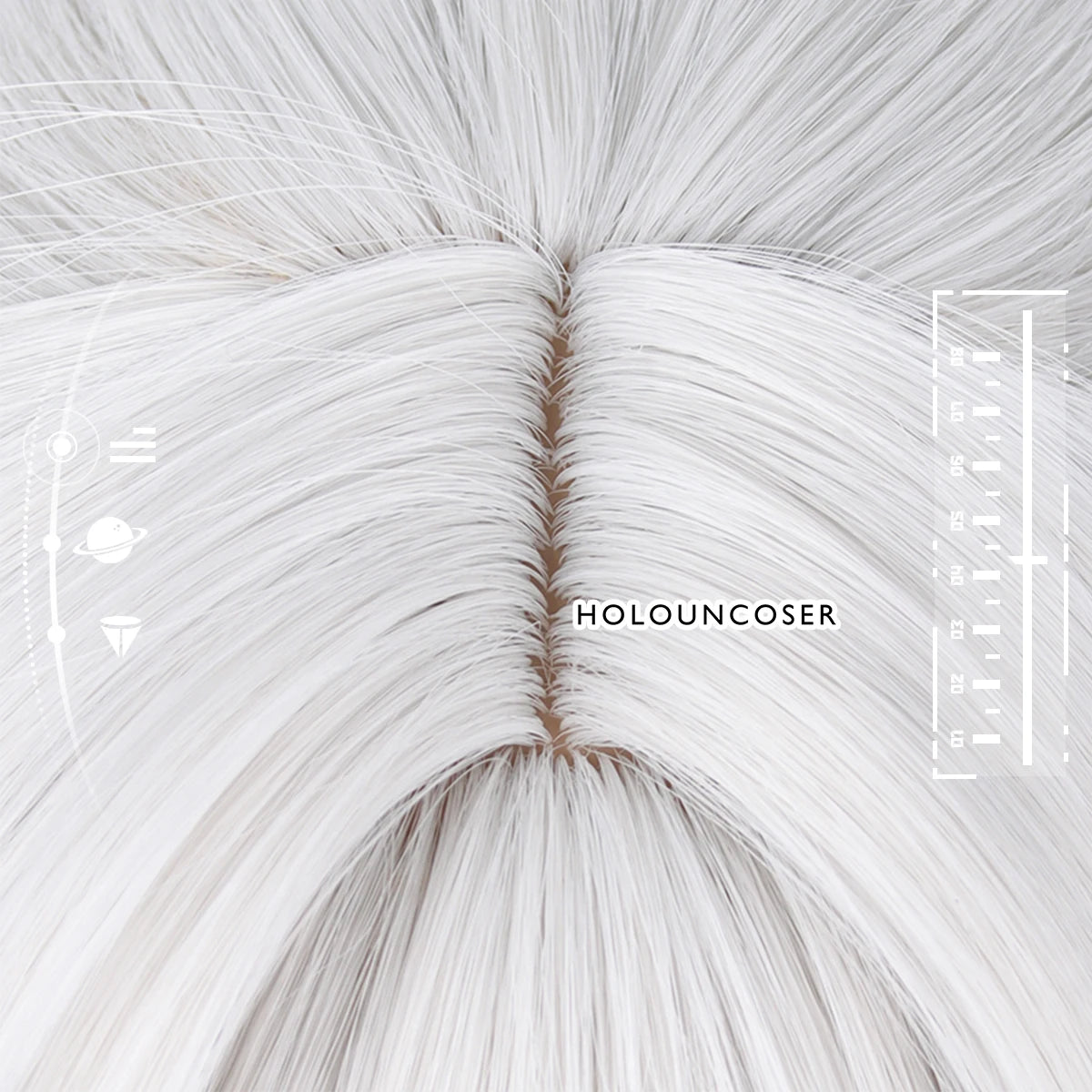 Perruque Cosplay Jing Yuan Honkai Star Rail Résistance à la Chaleur Réseau Rose Fibre Synthétique