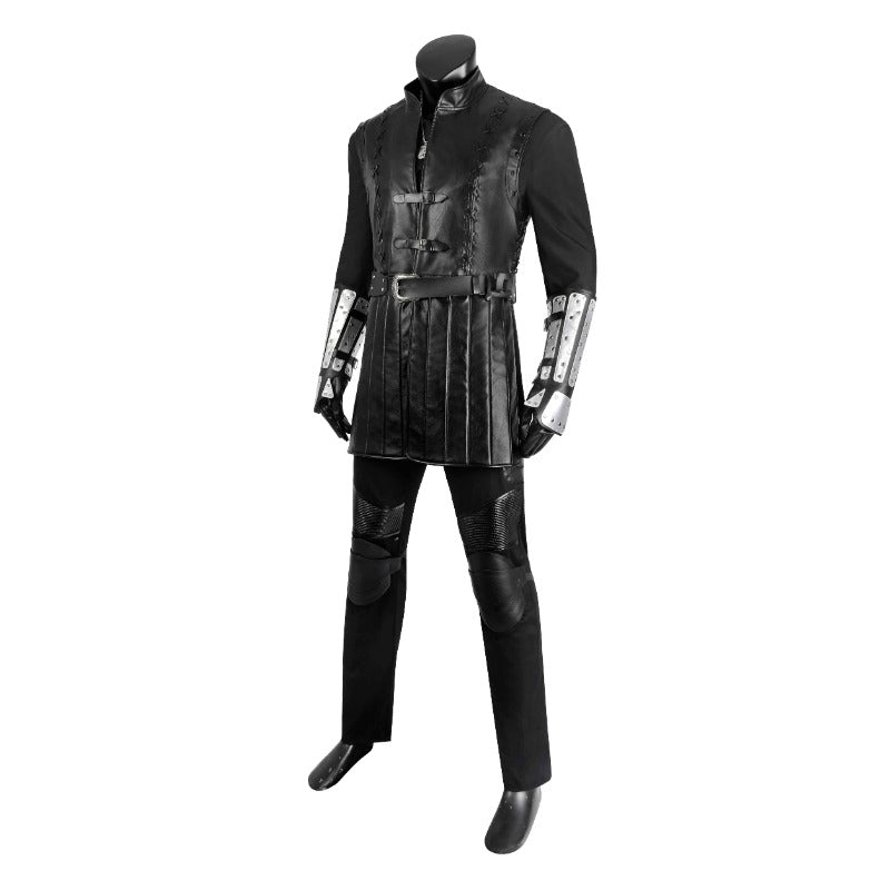 Costume Cosplay Geralt de The Witcher 3: Chasse Sauvage pour Homme - Veste, Pantalon, Chemise