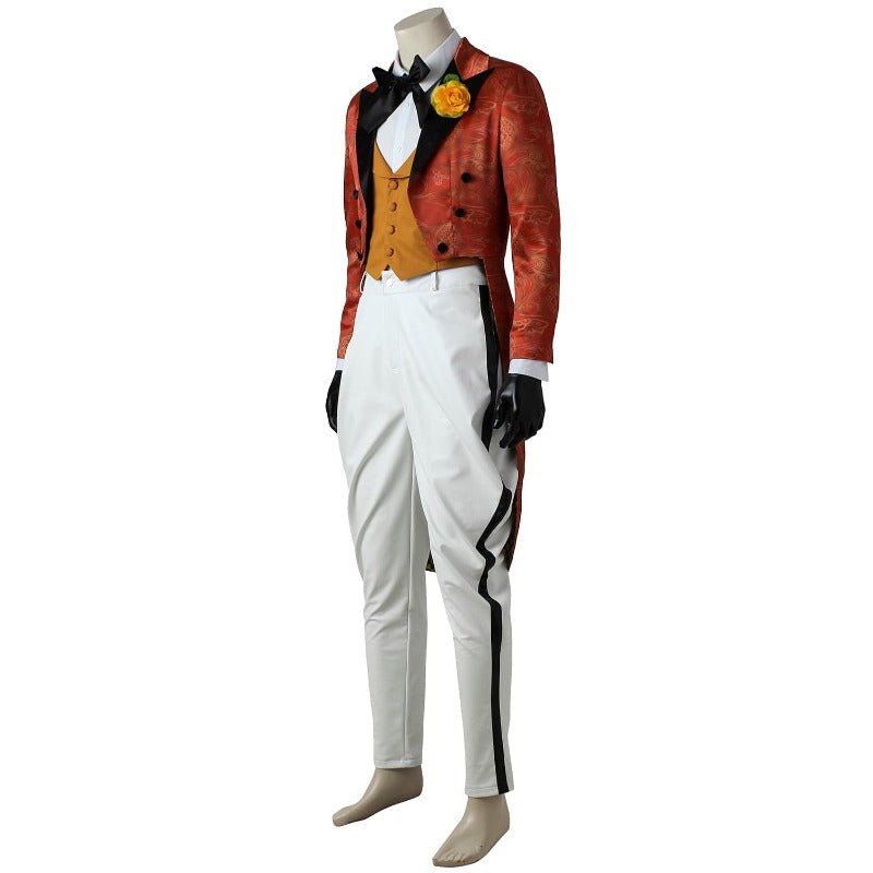 Costume Jerome Veste Rouge & Gilet Orange pour Halloween & Festivals