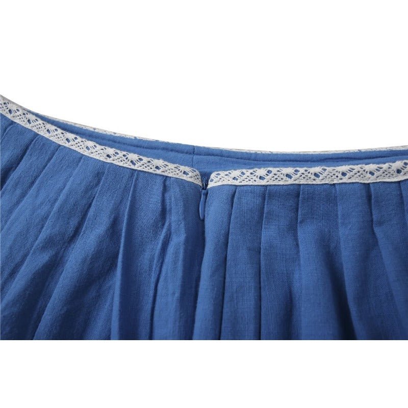Costume de Femme de Chambre Blue Belle - Cosplay Anime La Belle et la Bête pour Spectacles & Fêtes