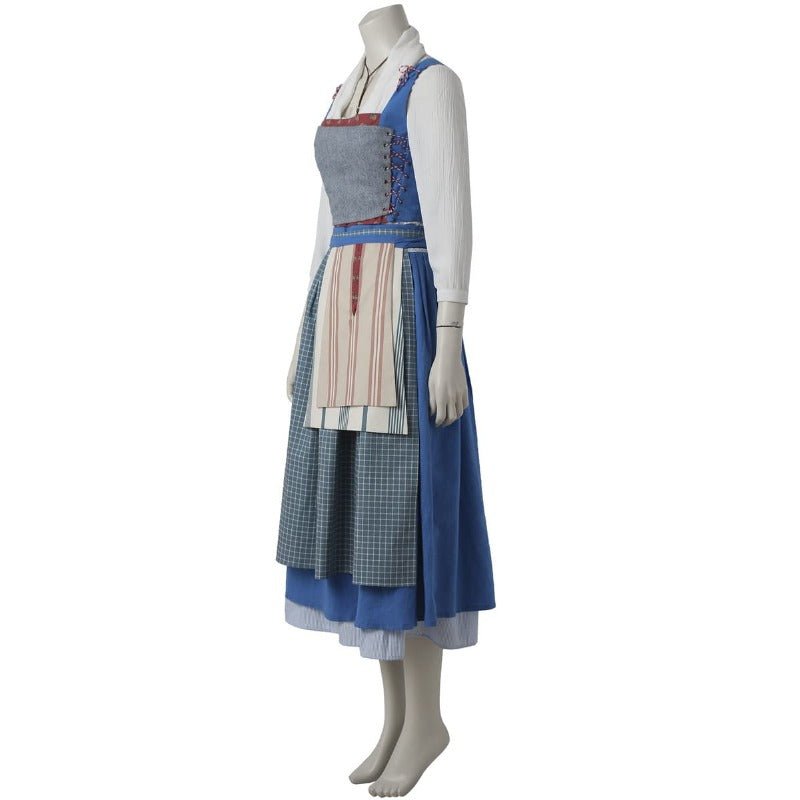 Costume de Femme de Chambre Blue Belle - Cosplay Anime La Belle et la Bête pour Spectacles & Fêtes