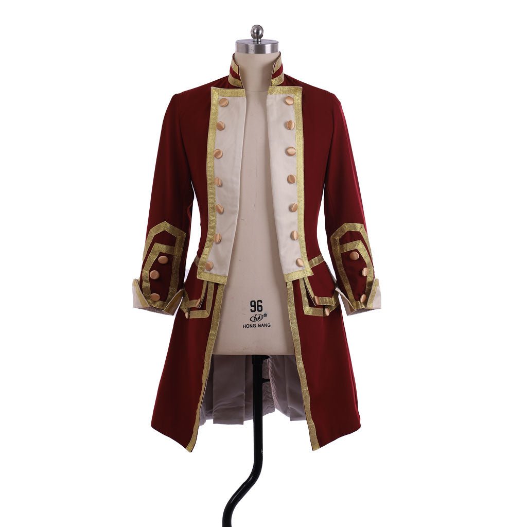 Veste d'uniforme militaire coloniale du 18e siècle - Queue de pie inspirée de George Washington | Série Médiévale L'AniMirage