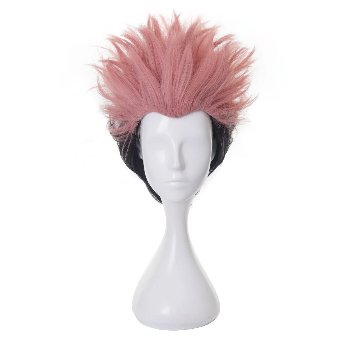 Perruque Cosplay Itadori Yuji Jujutsu Kaisen en Fibre Synthétique Taille Ajustable pour Halloween Fêtes Anime