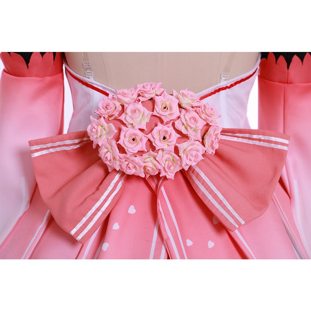 Costume Cosplay Vocaloid Hatsune Miku Sakura Miku Robe Rose