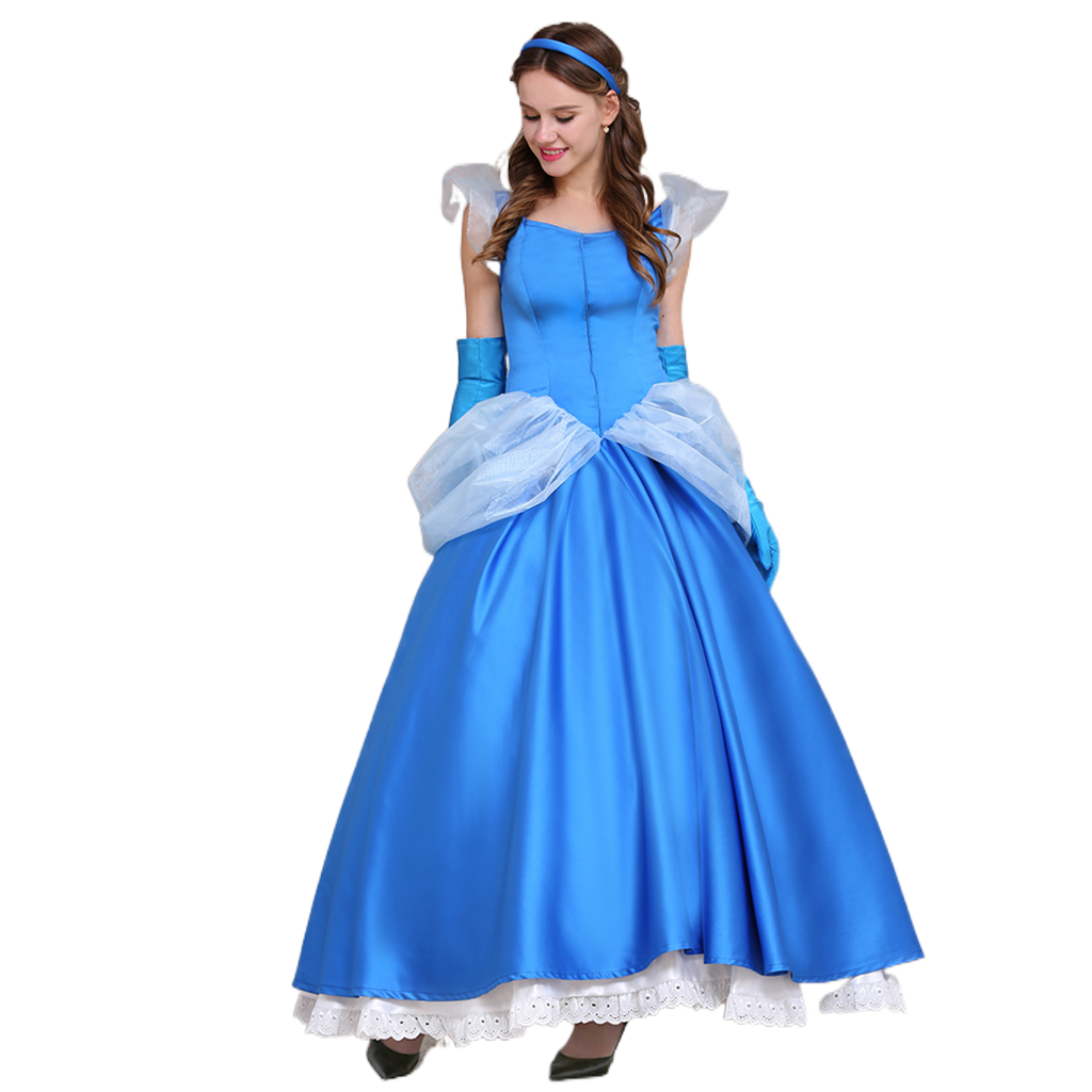 Série de Costumes Cosplay Disney Cinderella: Princesse, Prince, Belle-mère et Domestique