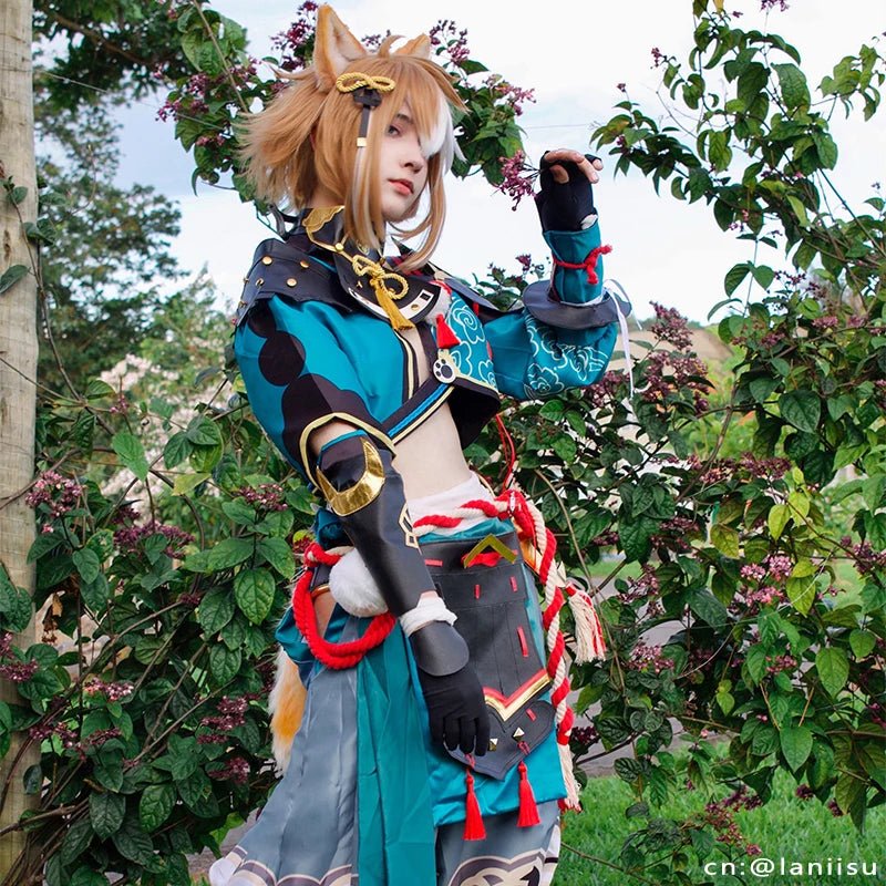 Costume Cosplay Gorou de Genshin Impact - Uniforme de Combat pour Hommes et Femmes - Ensemble Complet