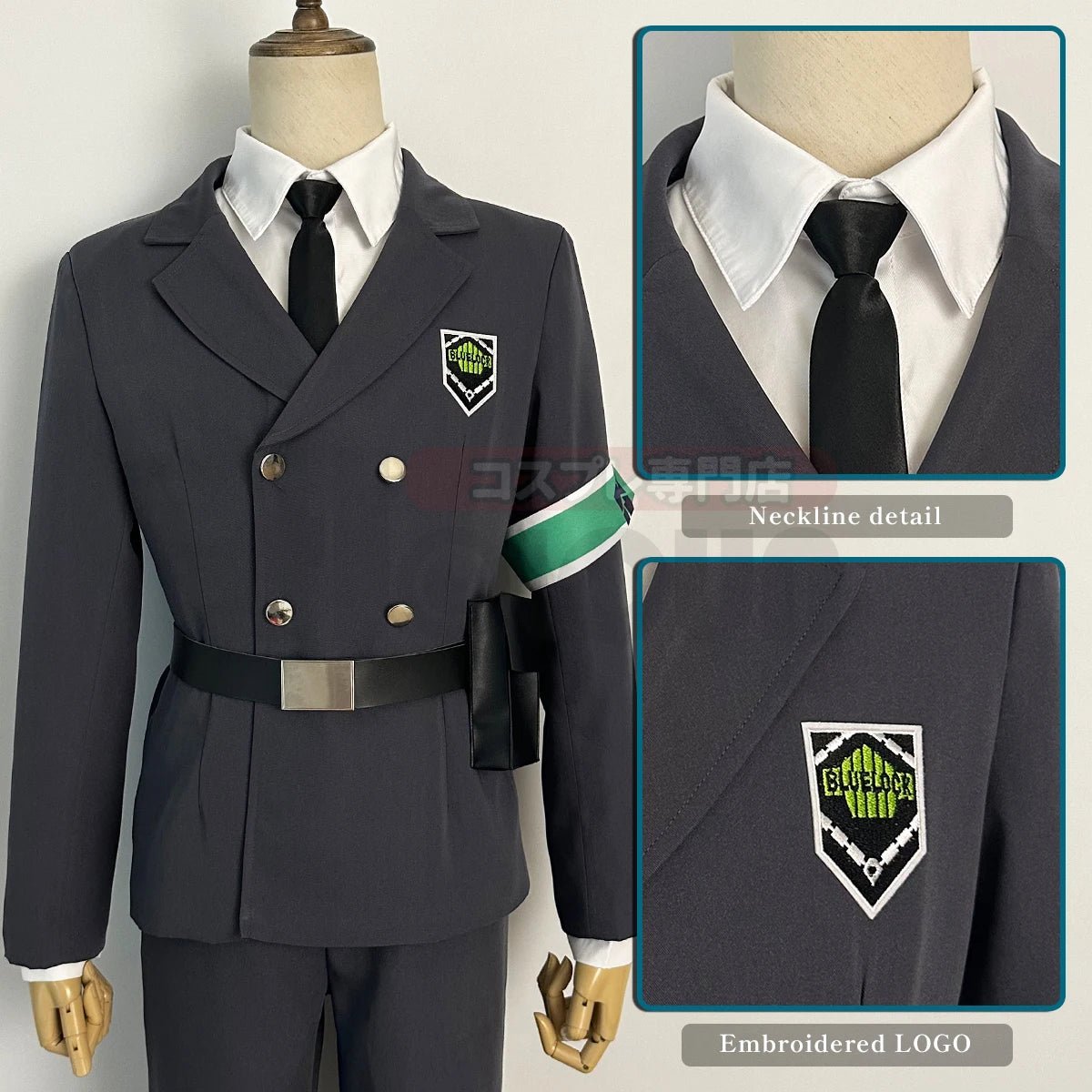 Costume Cosplay Gardiens de l'Exposition Blue Lock Rin Itoshi Isagi Bachira Nagi Chigiri Reo Barou Kunigami avec Perruque et Filet Rose