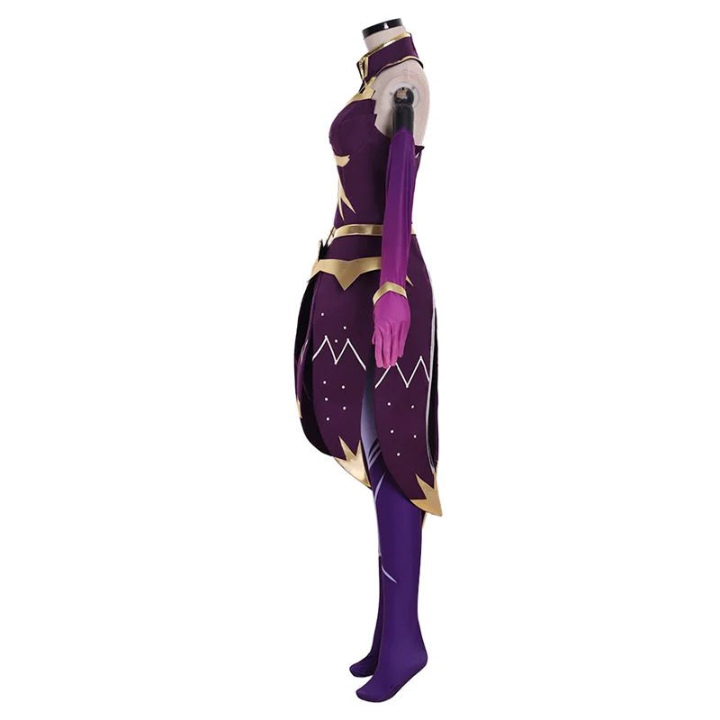 Costume Cosplay Luxanna Crownguard de League of Legends - Uniforme de Bataille de la Dame de la Lumière pour Femmes