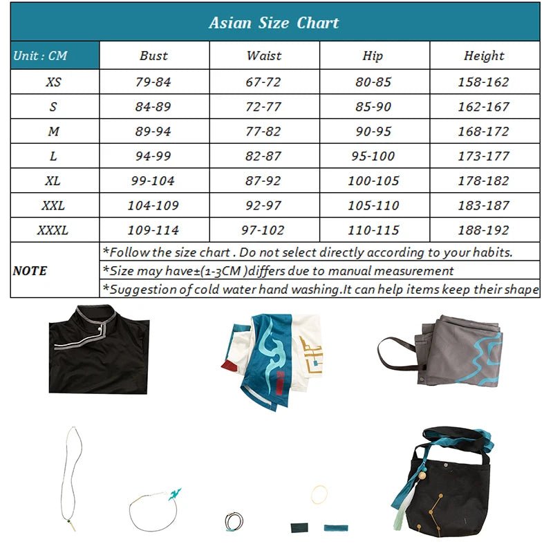 Costume Cosplay Homme Dan Heng et Xidi de Honkai Star Rail pour Halloween et Fêtes