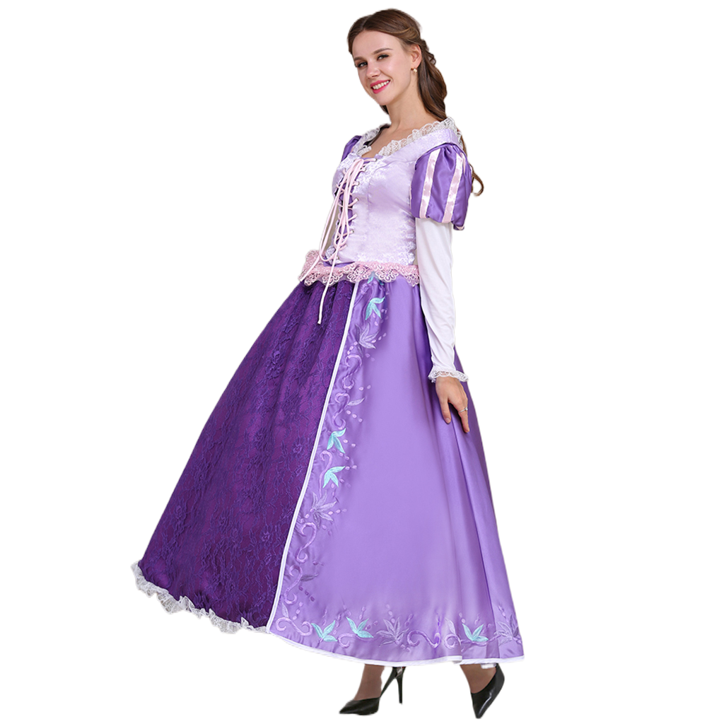 Série de Costumes Cosplay Disney Tangled | Rapunzel, Naveen, Mère Gothel & Plus