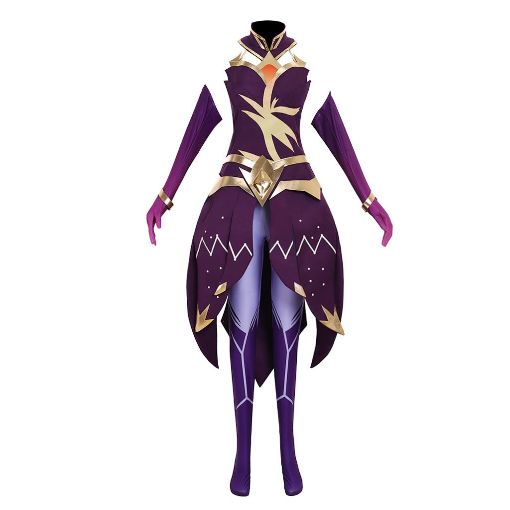 Costume Cosplay Luxanna Crownguard | Uniforme de Combat de la Dame de Luminosité de L'AniMirage