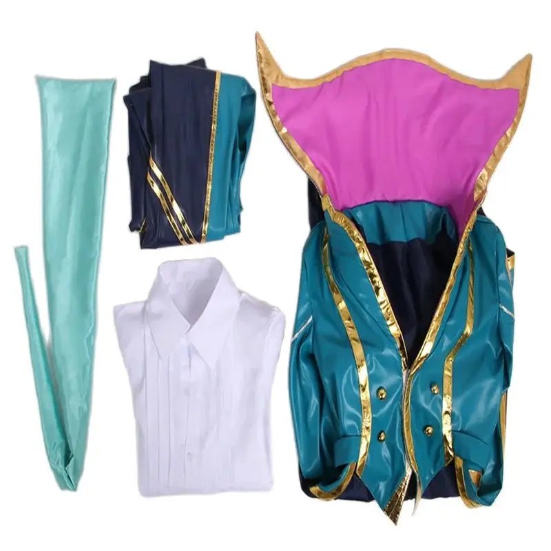 Costume Cosplay LOL Vladimir Le Faucheur Cramoisi Veste Chemise Complet pour Hommes Adultes Déguisement Halloween