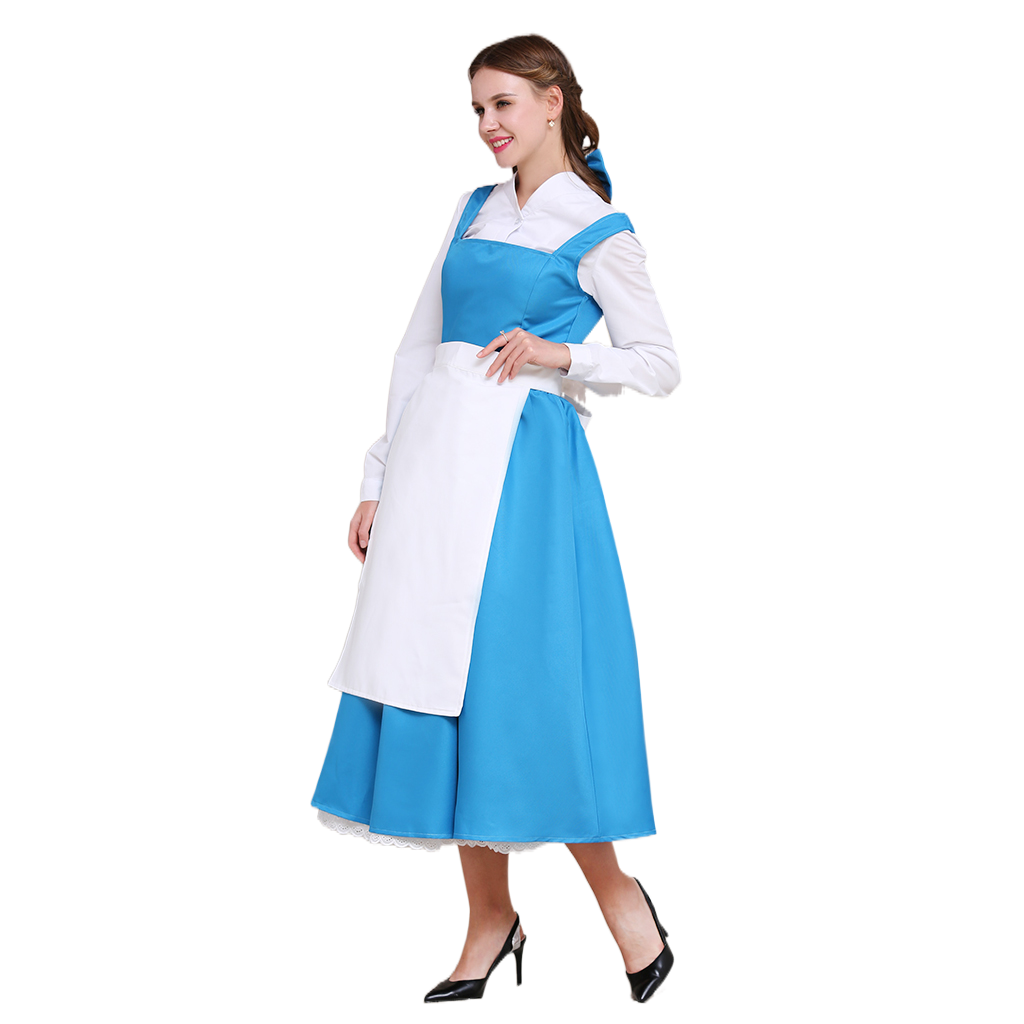 Costume Cosplay Belle - La Belle et la Bête | Robe Princesse Disney pour Halloween et Événements