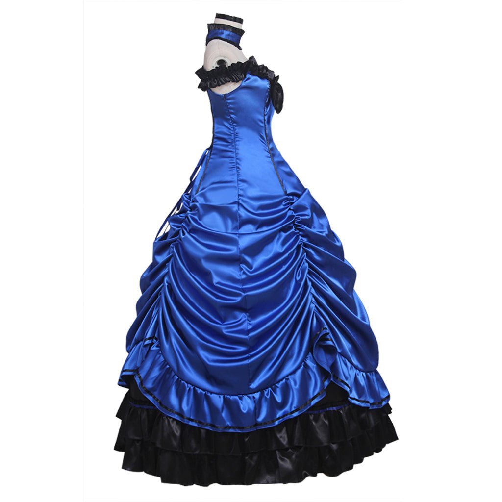 Robe Gothique Steampunk Lolita Princesse Ballon Médiévale Rococo Vampire Costume Femme pour Carnaval Masquerade