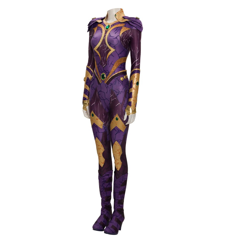 Costume Cosplay Starfire pour Adultes et Enfants - Combinaison Zentai Super-héros pour Halloween