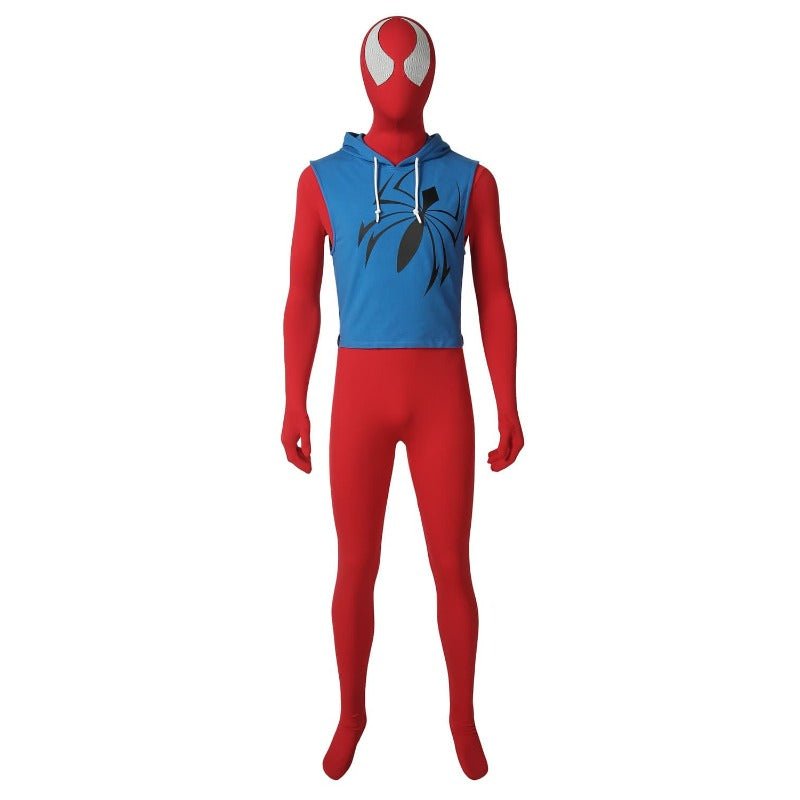 Costume Cosplay Scarlet Spider Ben Reilly - Tenue Authentique de l'Univers Spider-Verse