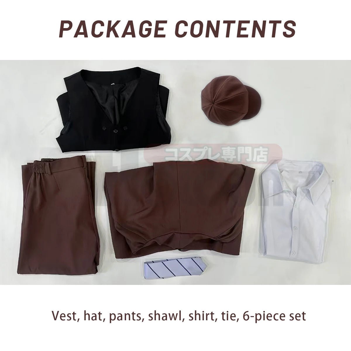 Costume Cosplay Edogawa Rampo Bungo Anime Cape Pantalon Chemise Gilet Cravate Chapeau pour Halloween Quotidien