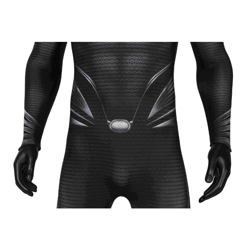 Costume Cosplay Justice League Man of Steel Superman Clark Kent Noir pour Enfants & Adultes