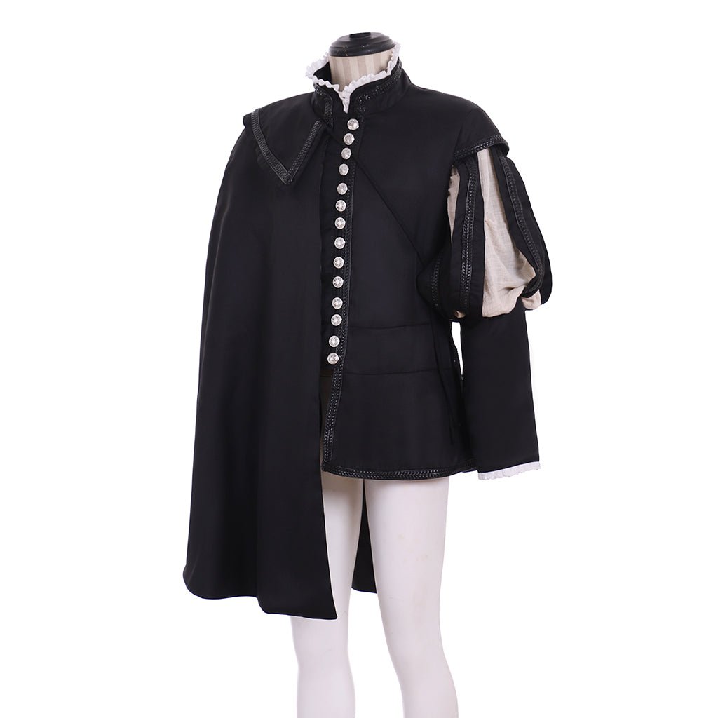 Uniforme Militaire Tudor avec Cape - Costume Noble Prince Renaissance du 18e Siècle | L'AniMirage