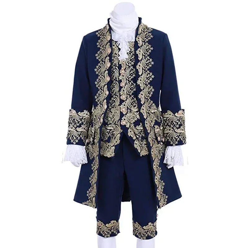Costume Deluxe Victorien Roi Prince pour Hommes – Costume Cosplay Royal Théâtre avec Veste, Gilet et Pantalon