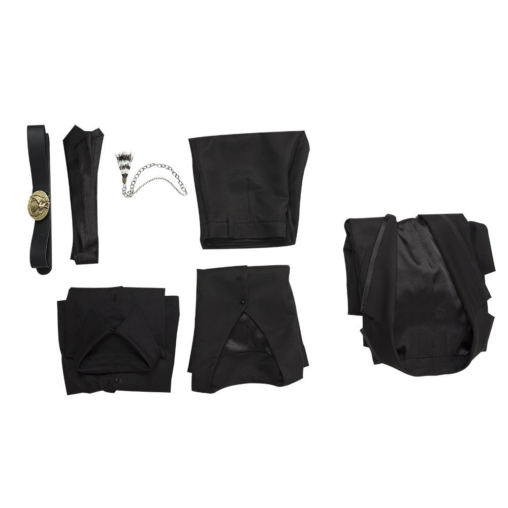 Costume Cosplay Docteur Strange Noir - Tenue d'Halloween Inspirée de la Série TV