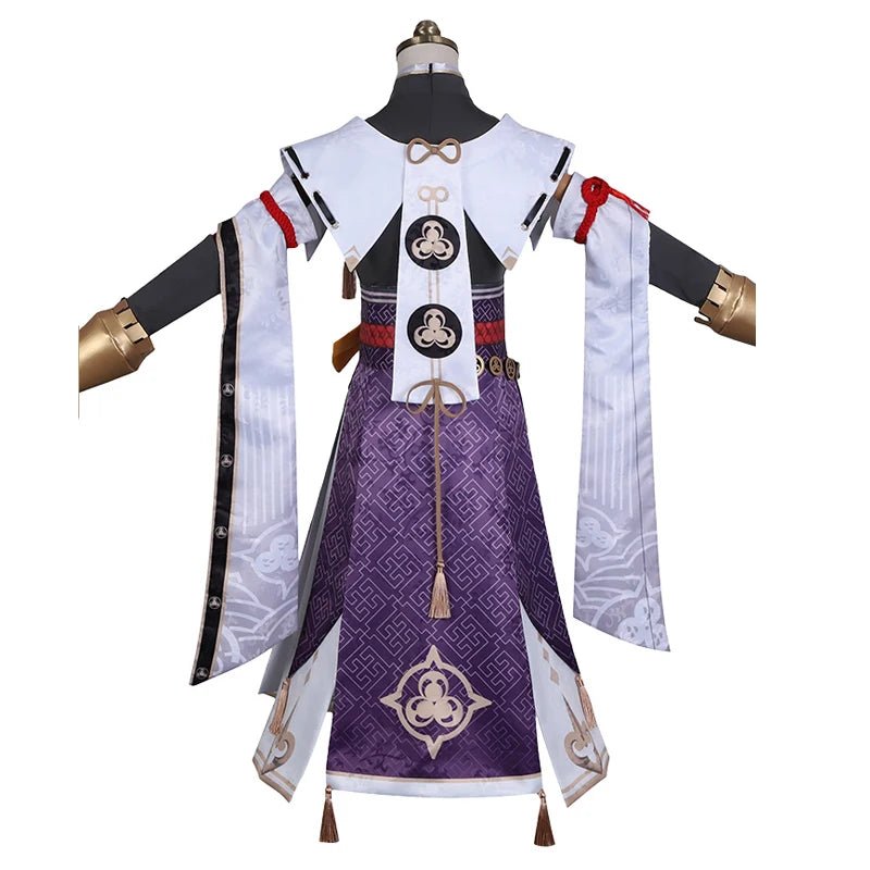 Costume Cosplay Kujou Sara de Genshin Impact - Robe, Accessoires et Masque Complet pour Femme