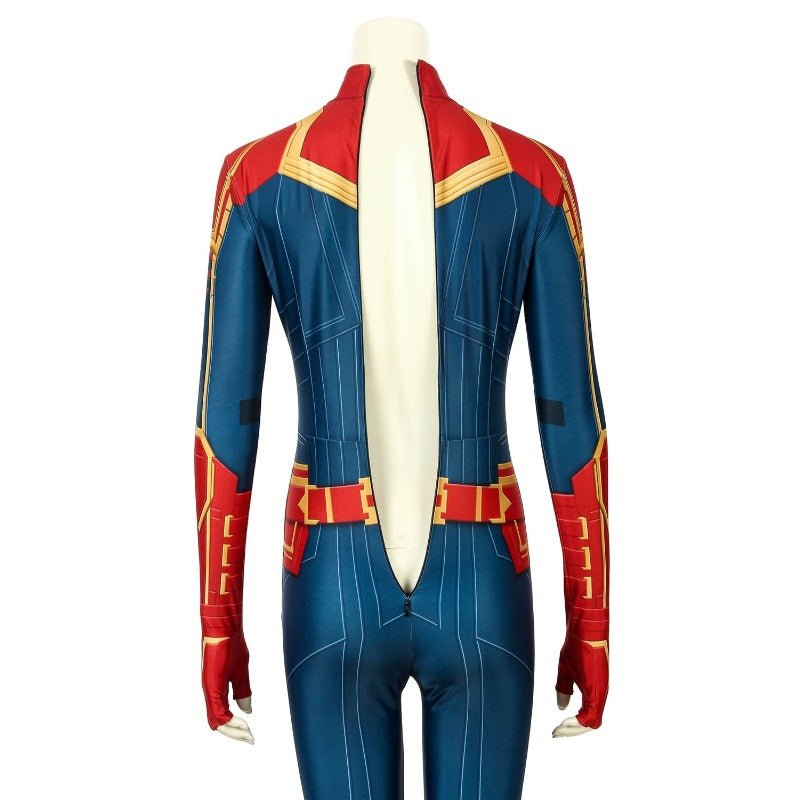 Costume Cosplay Captain Marvel Impression Numérique pour Fans