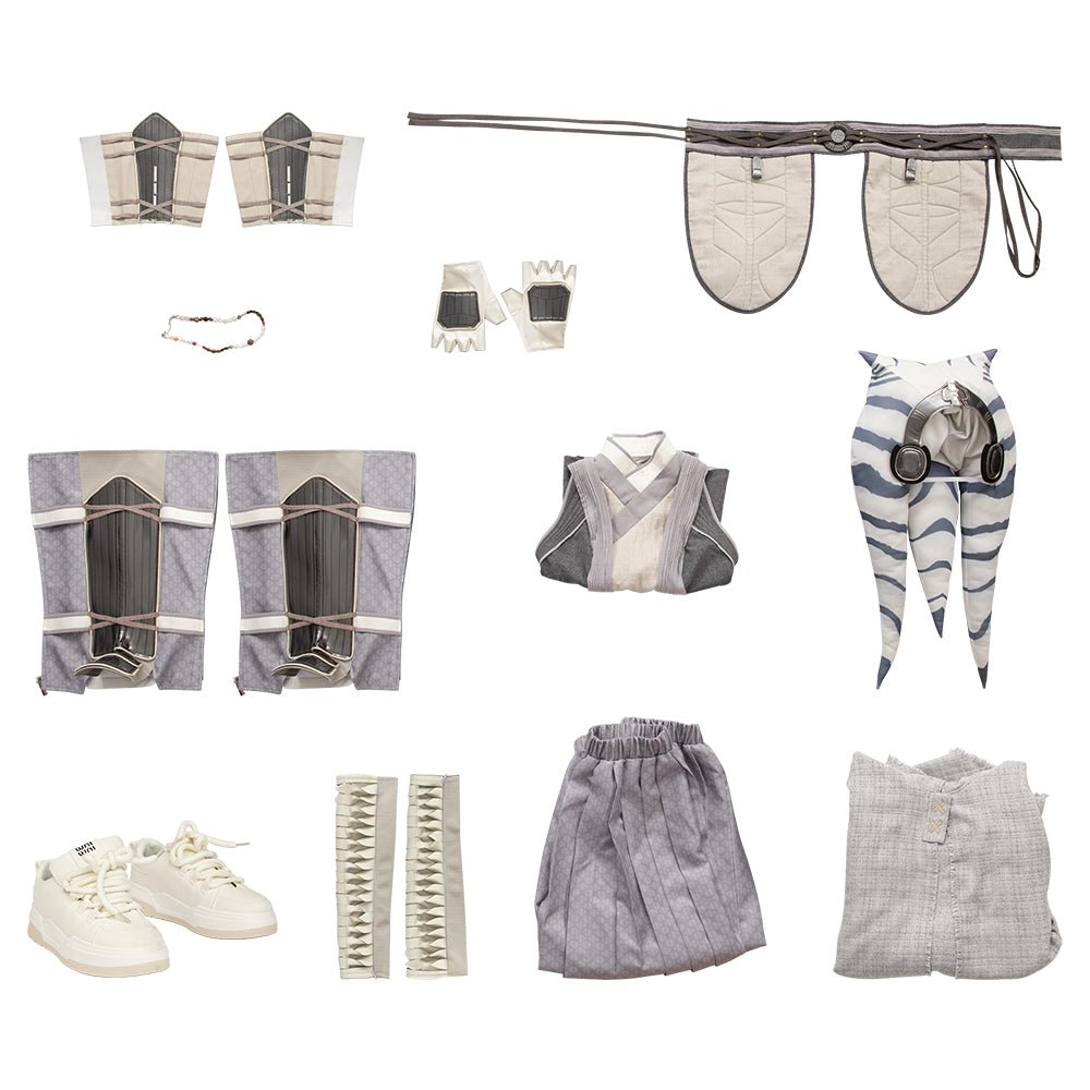 Costume Cosplay Ahsoka Tano Blanc de Star Wars: Ahsoka
