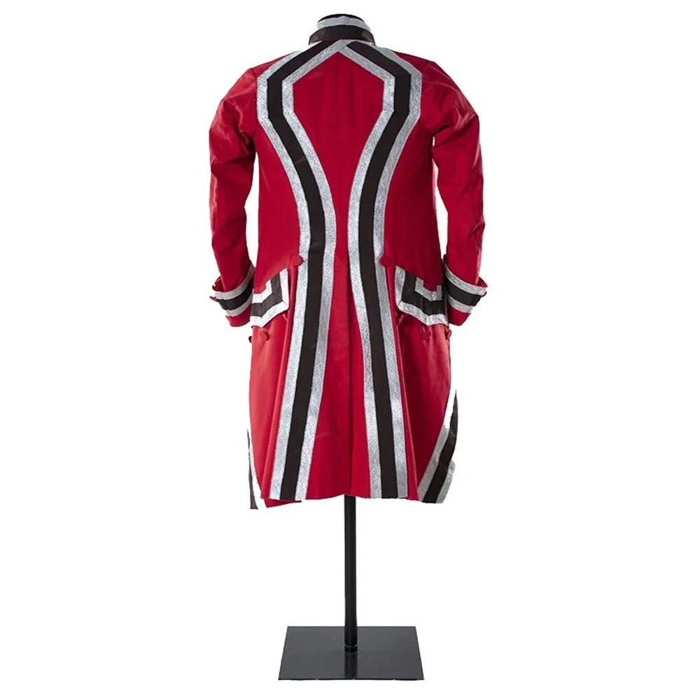 Veste Froc Rococo Rouge du 18e Siècle pour Hommes - Costume Noble de Prince Roi | Tenue de Théâtre Personnalisée
