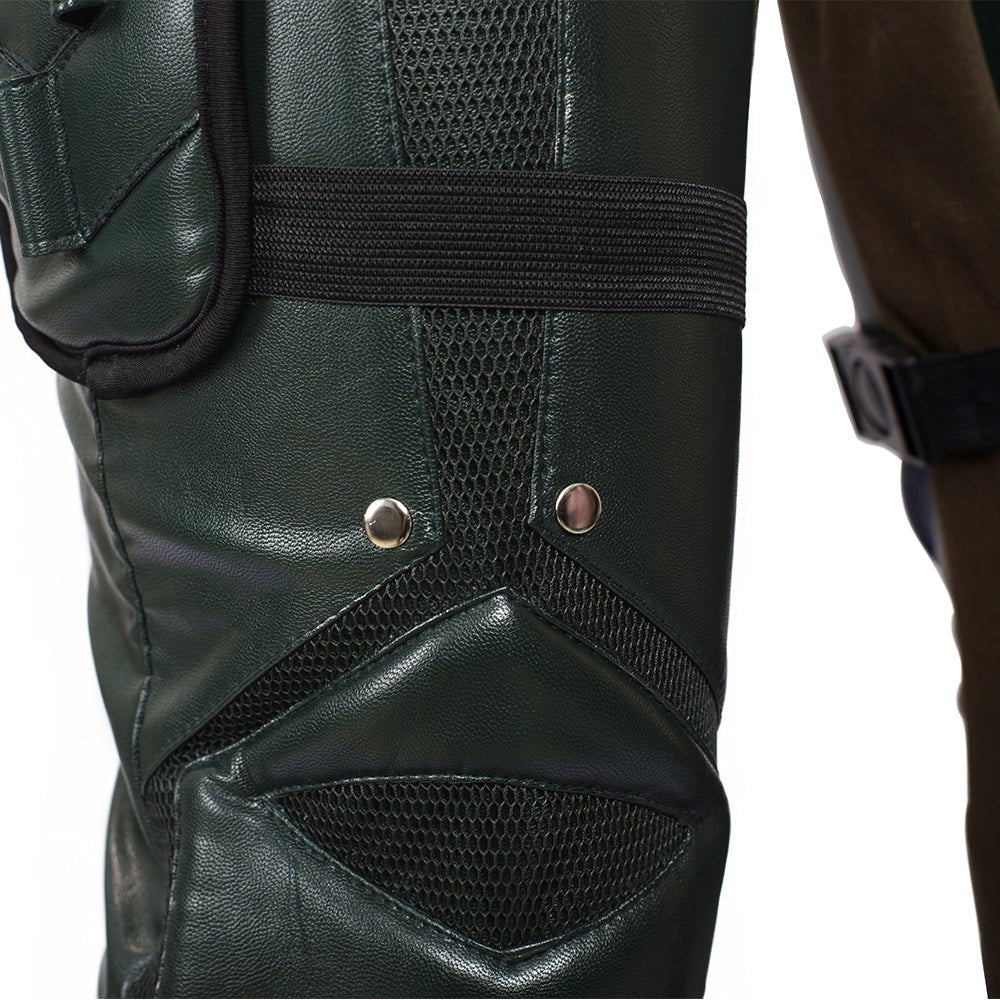Costume Cosplay Oliver Queen Saison 5 Flèche Verte - Tenue de Série TV de Haute Qualité