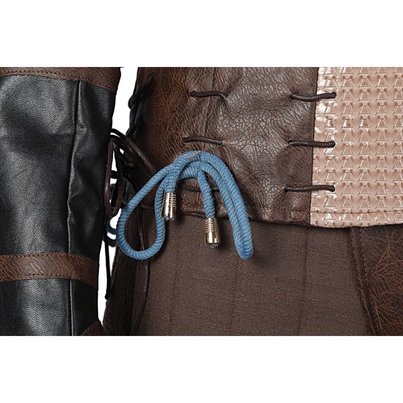 Costume Cosplay Geralt de Rivia Witcher 3 Veste en Cuir Tenue de Héros Chasse Sauvage pour Halloween