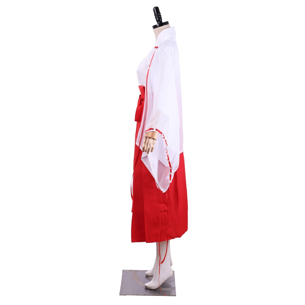 Ensemble complet de costume de kimono de Kikyo d'Inuyasha pour cosplay