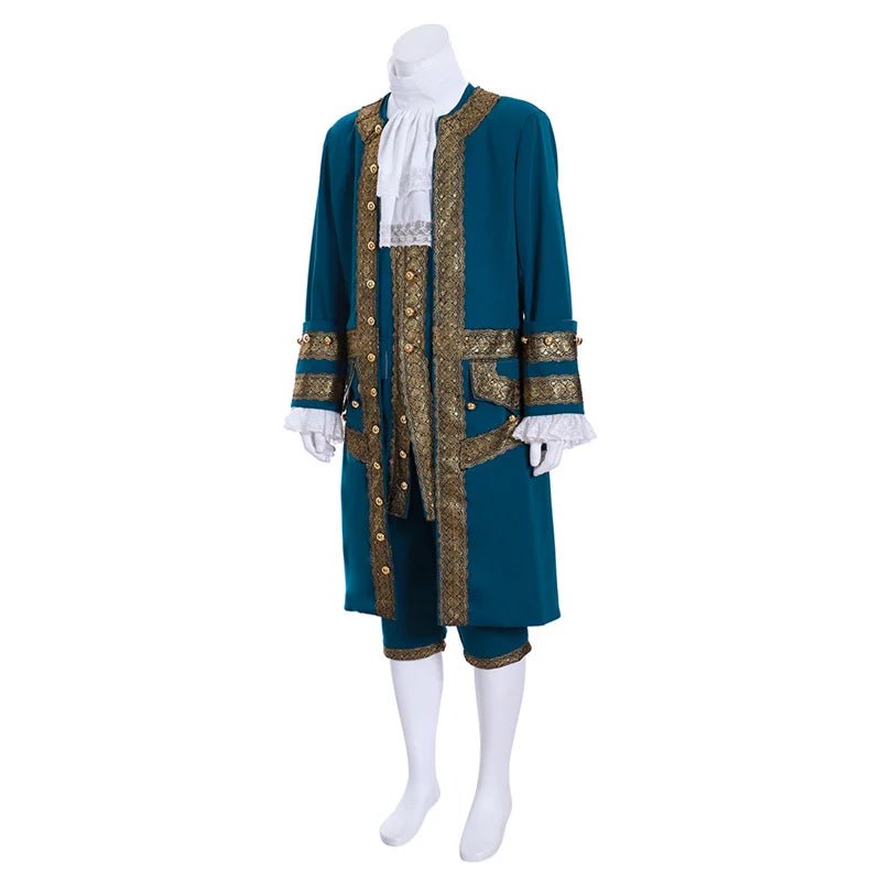 Costume de Cosplay Gentilhomme Britannique du 18ème Siècle - Tenue Renaissance Victorienne pour Hommes