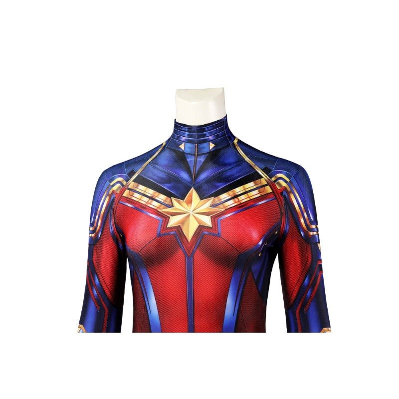 Combinaison Cosplay Captain Marvel Carol Danvers - Costume Inspiré d'Avengers Endgame
