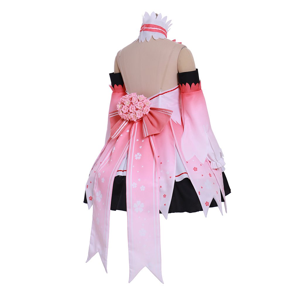 Costume Cosplay Vocaloid Hatsune Miku Sakura Miku Robe Rose