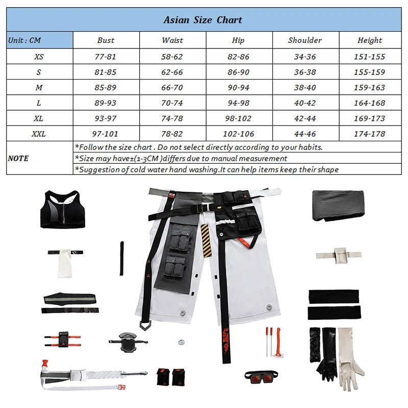 Costume Cosplay Grace Howard de Zenless Zone Zero - Uniforme d'Agent Anomalie Électrique pour Halloween et Fêtes