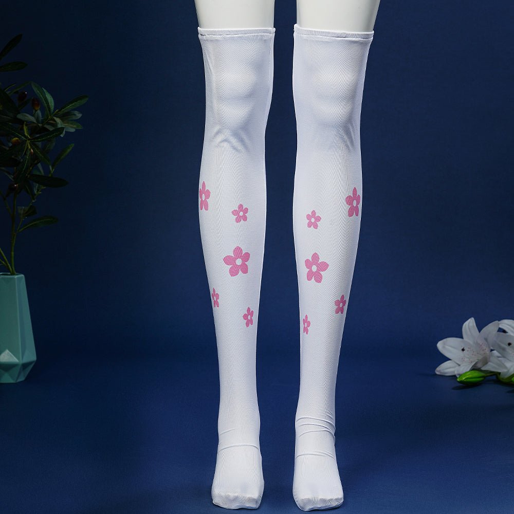 Costume Kamisato Ayaka - Tenue Cosplay Fleur Lettre Genshin Impact