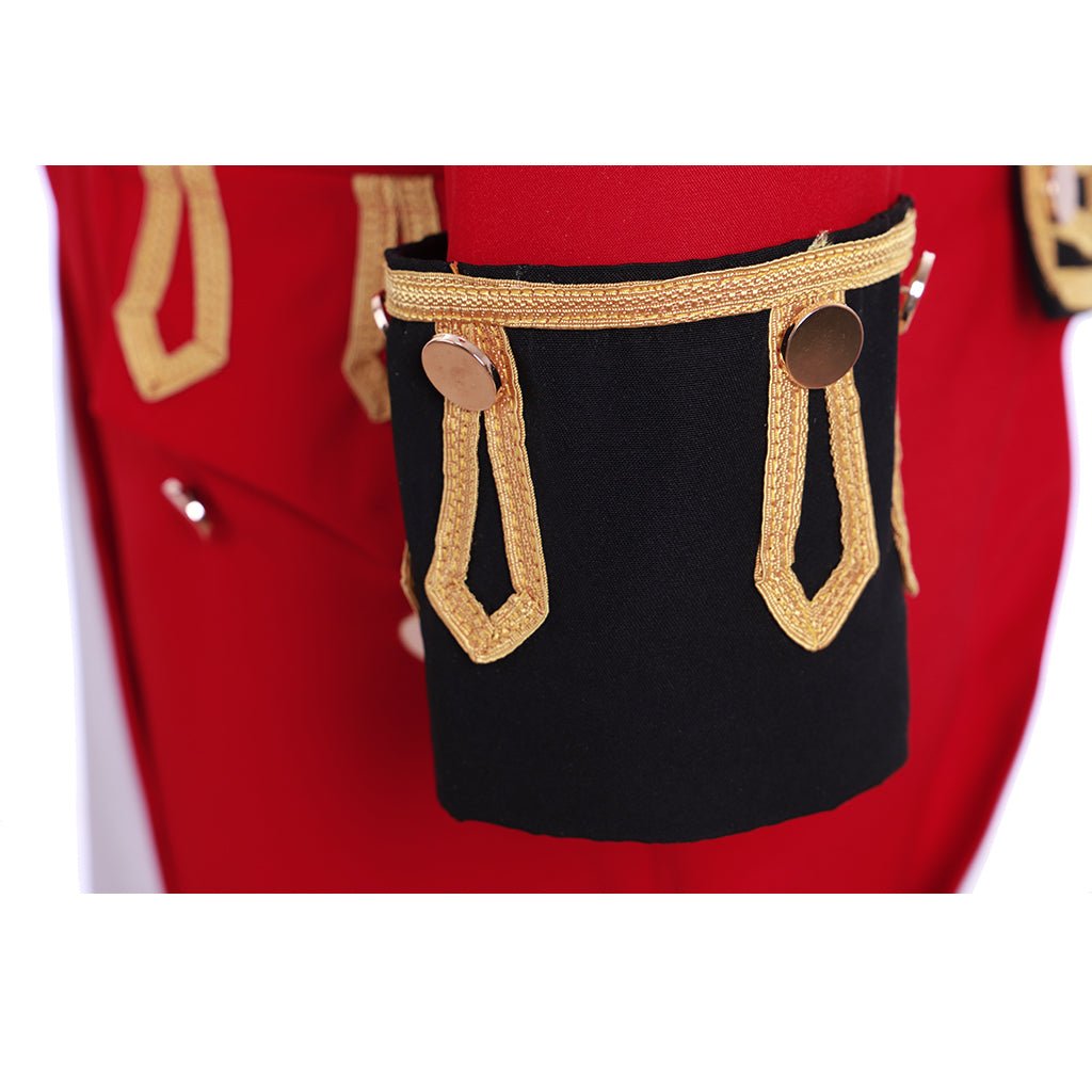 Manteau Prince Victorien Rouge Hamilton – Veste d'Uniforme Militaire Royal