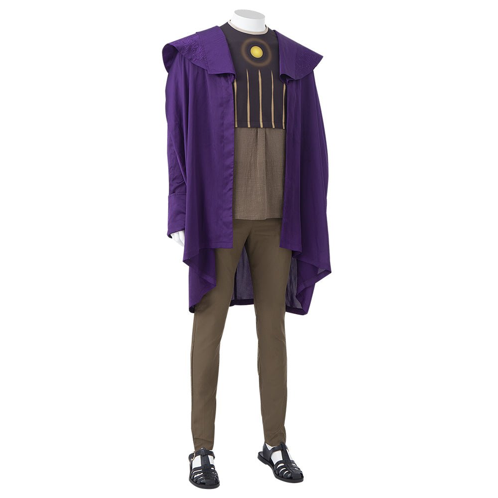 Costume Kang le Conquérant Cosplay avec Cape Violette Série Loki MCU Uniforme Halloween