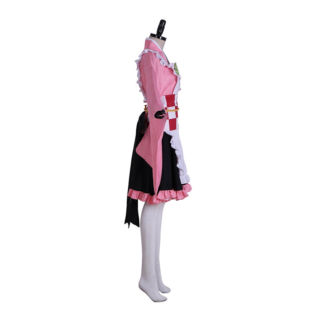 Costume Cosplay de Kamado Nezuko Demon Slayer | Robe de Maid Inspirée de l'Anime